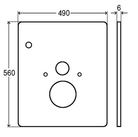 Панель для унитаза Viega 708962