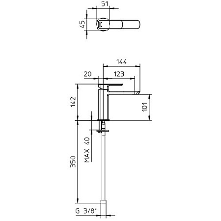 Смеситель Palazzani Mis Color 56308410 для раковины матовая медь