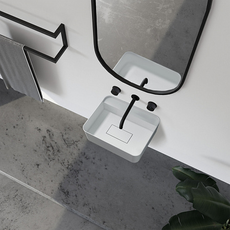 Раковина подвесная ABBER Stein AS2626 белый матовый