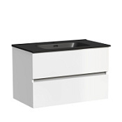 Тумба с раковиной Sancos Urban 80 UR80W белый/черный