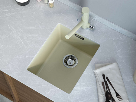 Кухонная мойка Omoikiri Kata 40-U-BE 40х42 ваниль