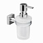 Дозатор для жидкого мыла WasserKRAFT Lippe K-6599 хром/матовое стекло - фото 1