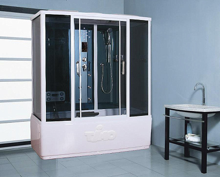 Душевой бокс Timo Standart T-1140 140x88x220 тонированное стекло/хром