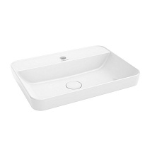 Раковина встраиваемая сверху Kerama Marazzi Plaza PLR.wbi.55.1 55х40 с отв. под смеситель, белый