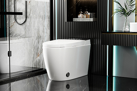 Унитаз приставной ABBER Bequem AC1116S с функцией биде, микролифт