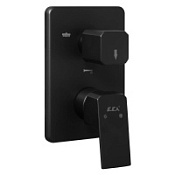 Смеситель E.C.A. Tiera 102167305C1EX-K для душа, на 3 режима, матовый черный Смеситель E.C.A. Tiera 102167305C1EX-K для душа, на 3 режима, матовый черный