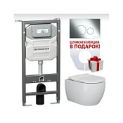 Комплект Ceramica Nova Play CN3001_1001CH_1000 подвесной унитаз + инсталляция + кнопка Комплект Ceramica Nova Play CN3001_1001CH_1000 подвесной унитаз + инсталляция + кнопка