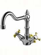 Смеситель Ideal Standart Reflection B9654LS для раковины, хром/золото Смеситель Ideal Standart Reflection B9654LS для раковины, хром/золото